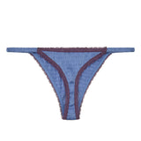 Roomie Blue Thong | الملابس الداخلية الدانتيل - Maison Clad