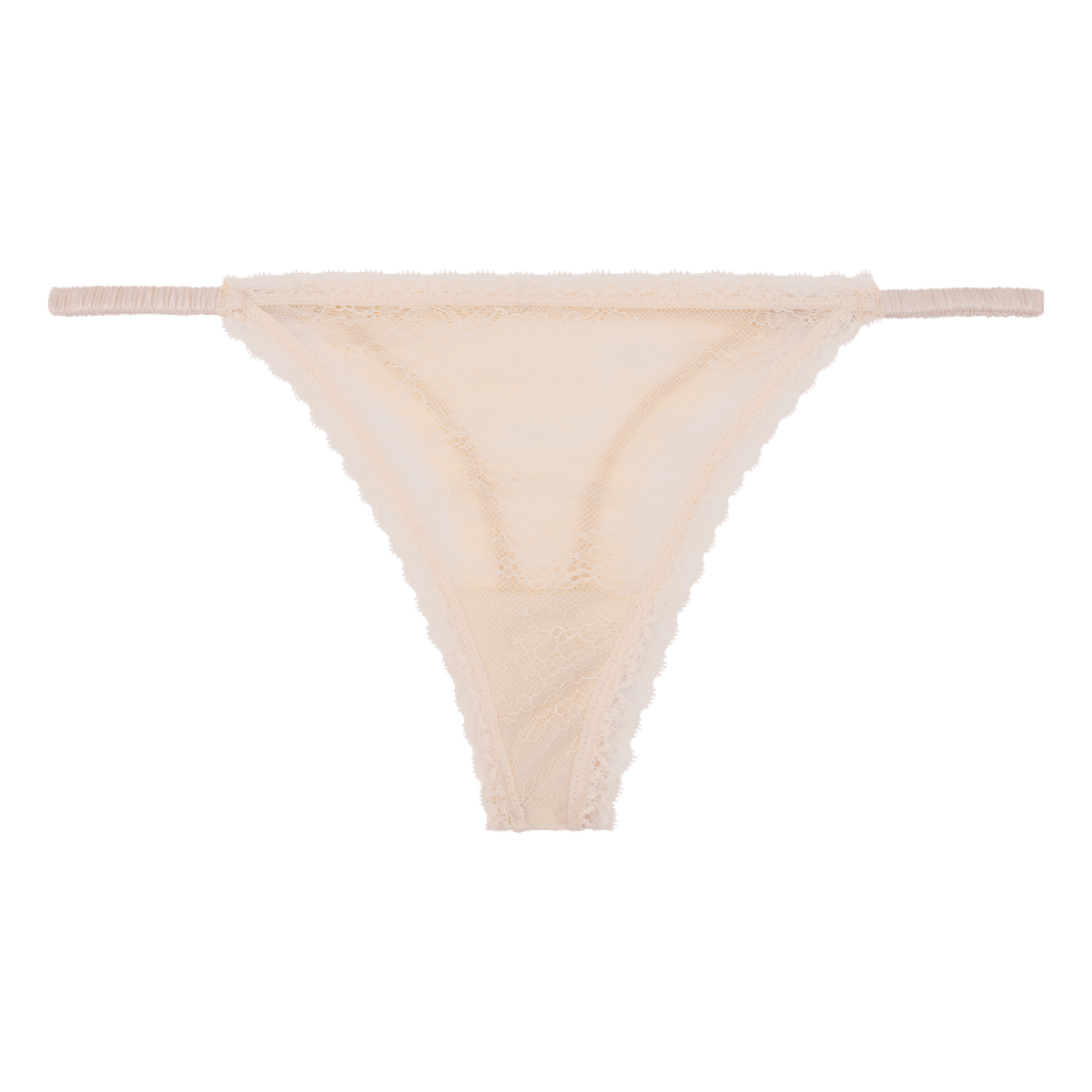 Roomie Off White Thong | الملابس الداخلية الدانتيل - Maison Clad