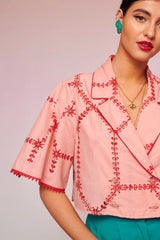 Roxy Shirt Pink | قميص نسائي - Maison Clad
