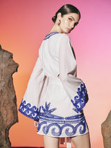 Sea Star Cut Out Dress White | فستان نسائي - Maison Clad