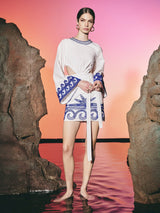 Sea Star Cut Out Dress White | فستان نسائي - Maison Clad