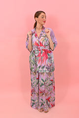 Shirt Arty Parrots Purple| بلوزة نسائية - Maison Clad