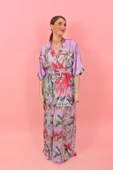 Shirt Arty Parrots Purple| بلوزة نسائية - Maison Clad