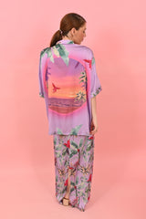 Shirt Arty Parrots Purple| بلوزة نسائية - Maison Clad