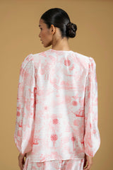 Shirt Curtia Lace Jouy | بلوزة نسائية Curtia Lace Jouy - Maison Clad
