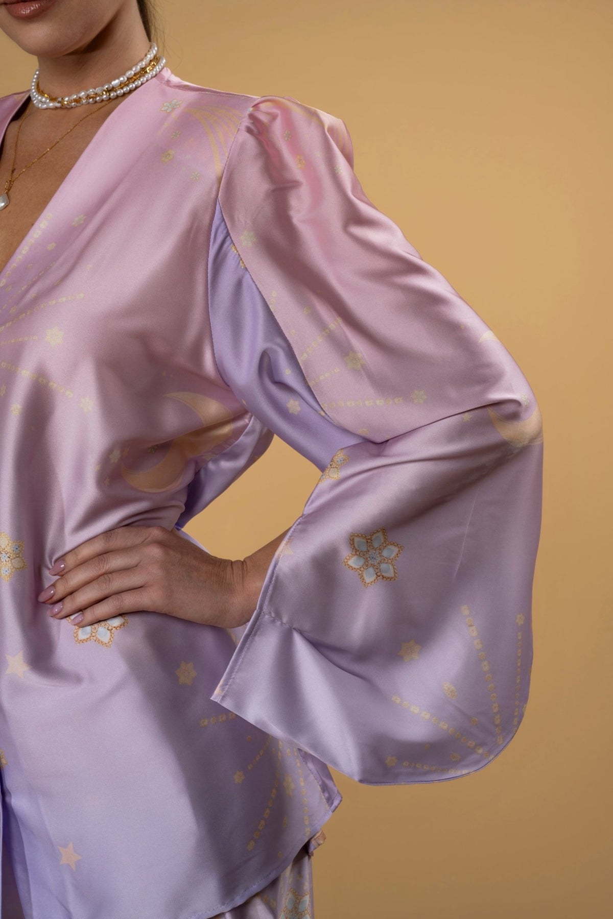 Shirt Curtia Stella D'oro Purple Gradient | بلوزة نسائية Curtia Stella D'Oro - Maison Clad