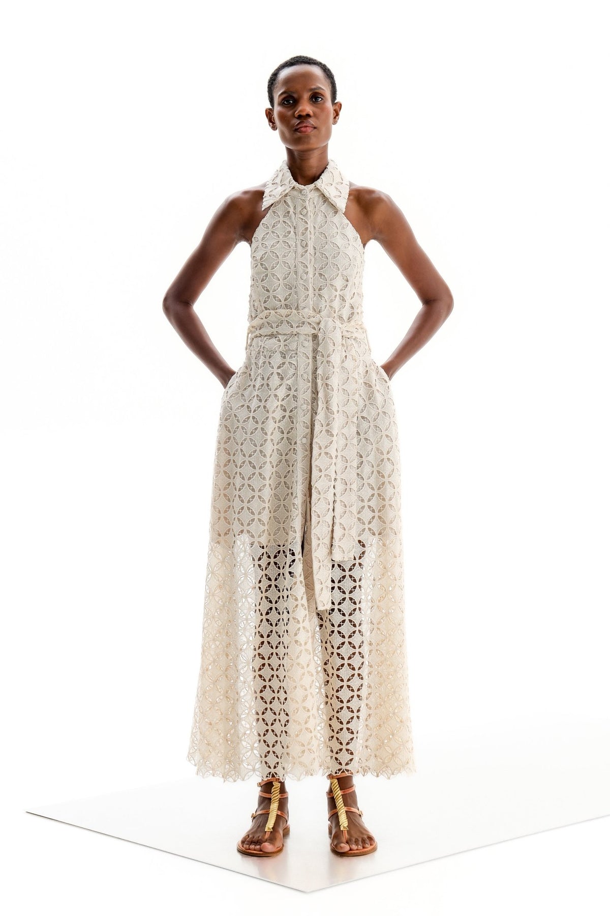 Shirt Dress Arethusa Althea Sand| فستان نسائي - Maison Clad
