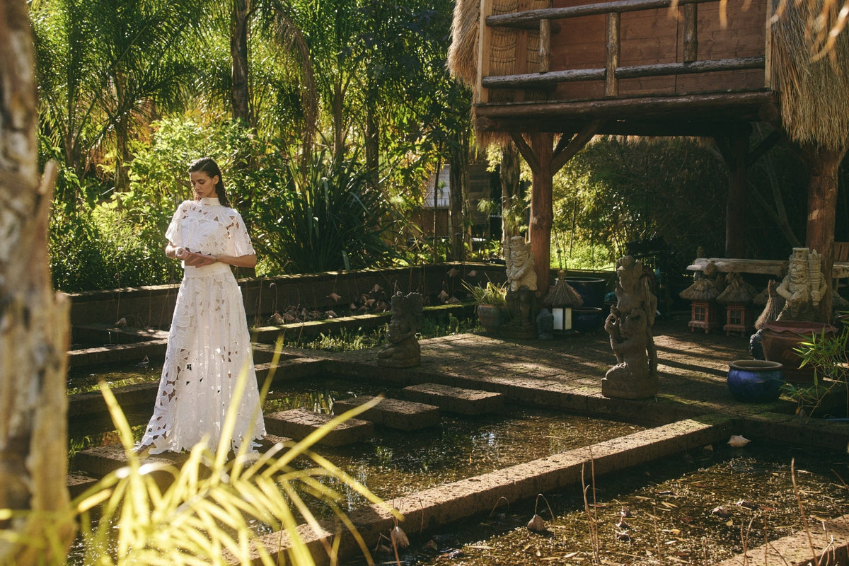 Shirt Koufonisi Petunia Crop Althea White | أعلى النساء - Maison Clad