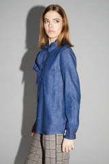 Shirt Lou Blue |قميص Lou Blue - Maison Clad
