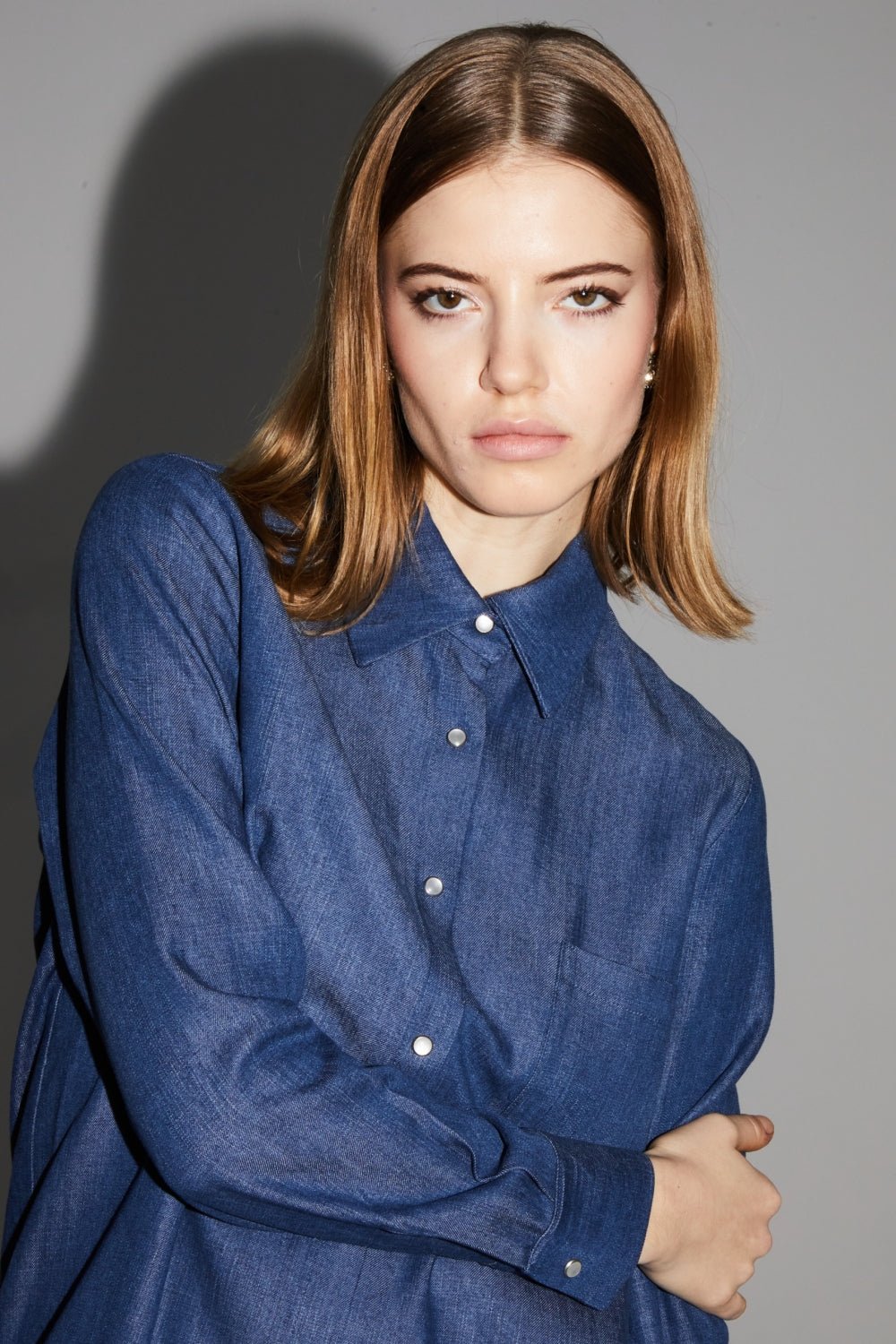 Shirt Lou Blue |قميص Lou Blue - Maison Clad