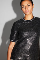 Shirt Poppy Sequins Black|قميصPoppy - Maison Clad