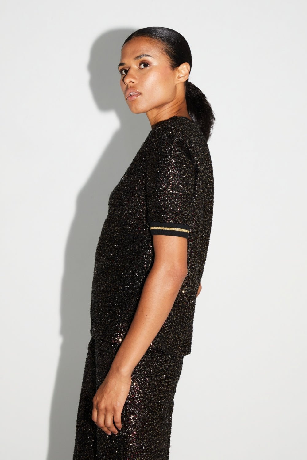 Shirt Poppy Sequins Burgundy|قميصPoppy - Maison Clad