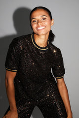 Shirt Poppy Sequins Burgundy|قميصPoppy - Maison Clad