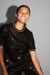 Shirt Poppy Sequins Burgundy|قميصPoppy - Maison Clad