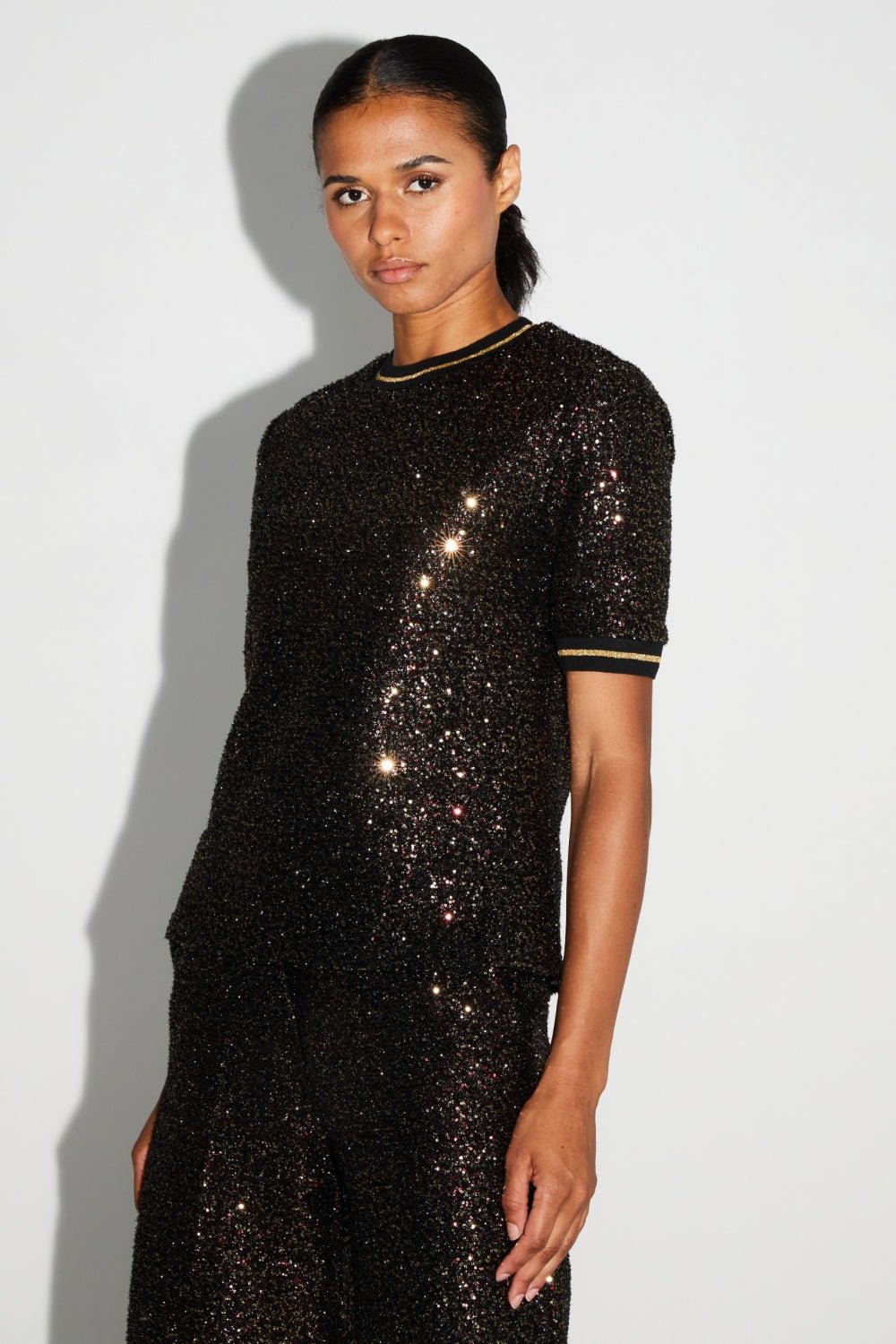 Shirt Poppy Sequins Burgundy|قميصPoppy - Maison Clad