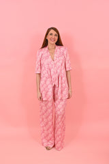 Short Sleeves Cleo Jackets Pink Shell | بلوزة نسائية - Maison Clad