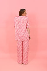 Short Sleeves Cleo Jackets Pink Shell | بلوزة نسائية - Maison Clad