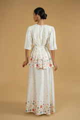 Skirt Arty Lace Off White | تنورة Arty Lace - Maison Clad