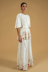 Skirt Arty Lace Off White | تنورة Arty Lace - Maison Clad