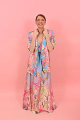 Skirt Arty Parrots Blue | تنورة - Maison Clad