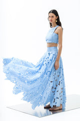 Skirt Petunia Maxi Calisto Althea Blue | تنورة نسائية - Maison Clad