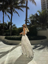 Skirt Petunia Maxi Calisto Althea White | تنورة نسائية - Maison Clad