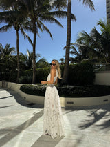 Skirt Petunia Maxi Calisto Althea White | تنورة نسائية - Maison Clad