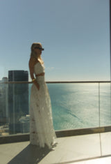 Skirt Petunia Maxi Calisto Althea White | تنورة نسائية - Maison Clad