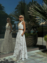 Skirt Petunia Maxi Calisto Althea White | تنورة نسائية - Maison Clad