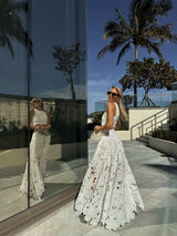 Skirt Petunia Maxi Calisto Althea White | تنورة نسائية - Maison Clad