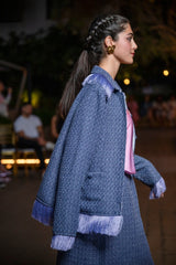 Skirt Tweed With Fringes Astrology | تنورة - Maison Clad