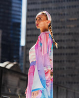 Skort Pebbles Sunrise Reflect Blue Pink |سروال - Maison Clad