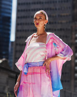 Skort Pebbles Sunrise Reflect Blue Pink |سروال - Maison Clad