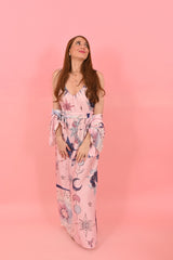 Straps Dress ELVY Astro Pink |فستان Elvy - Maison Clad