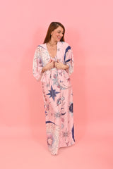 Straps Dress ELVY Astro Pink |فستان Elvy - Maison Clad