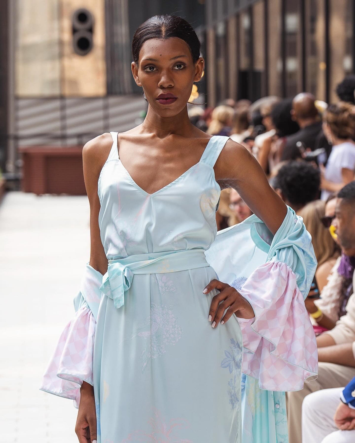 Straps Dress ELVY Light Green |فستان Elvy - Maison Clad
