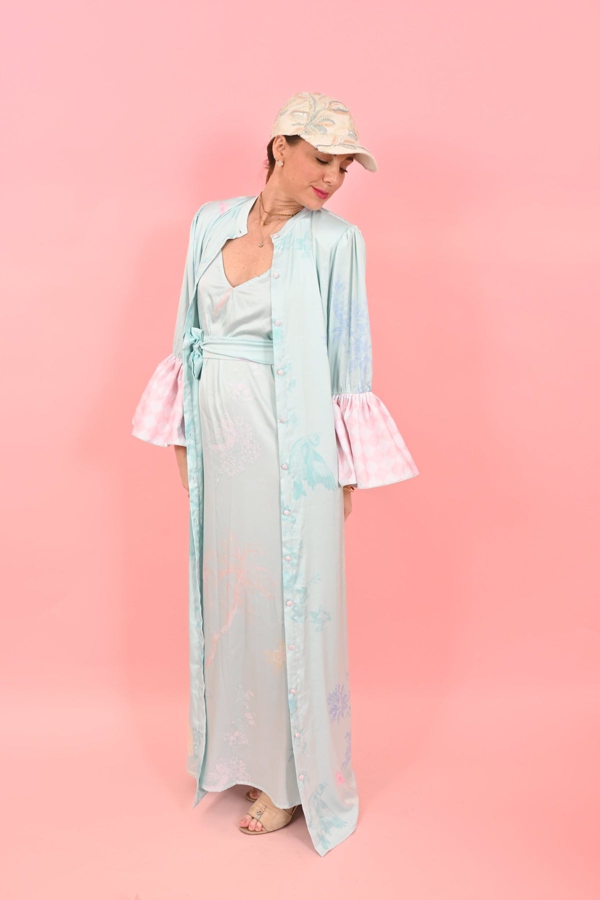 Straps Dress ELVY Light Green |فستان Elvy - Maison Clad
