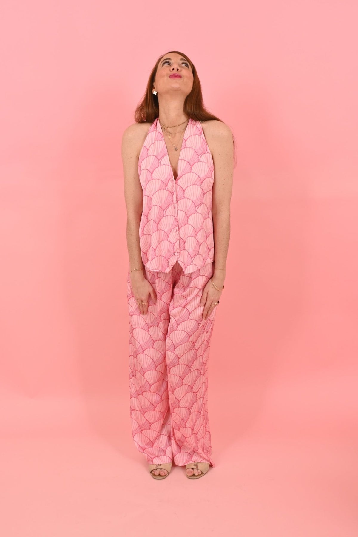 Top Nicky Shell Light Pink| بلوزة نسائية - Maison Clad