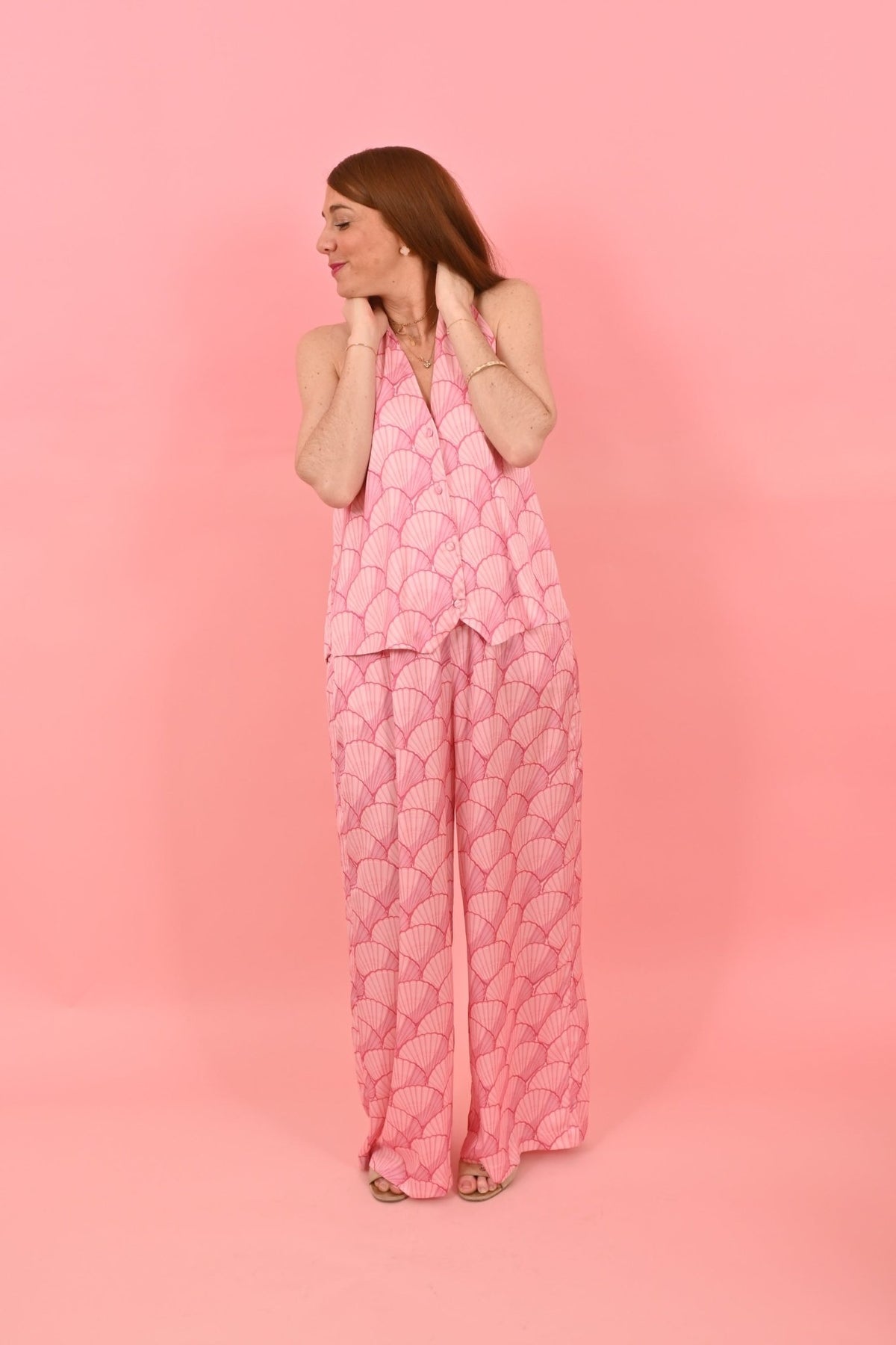 Top Nicky Shell Light Pink| بلوزة نسائية - Maison Clad