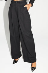 Trouser Astrid Black Shimmers|سروال Astrid - Maison Clad