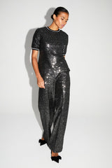 Trouser Charlie Sequins Black|سروال Charlie Sequins - Maison Clad