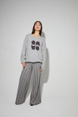 Trouser Charlie Silver Stripes|سروال Charlie Silver Stripes - Maison Clad