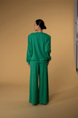 Trouser Jackomo Knitwear Green|سروال Knit Green - Maison Clad