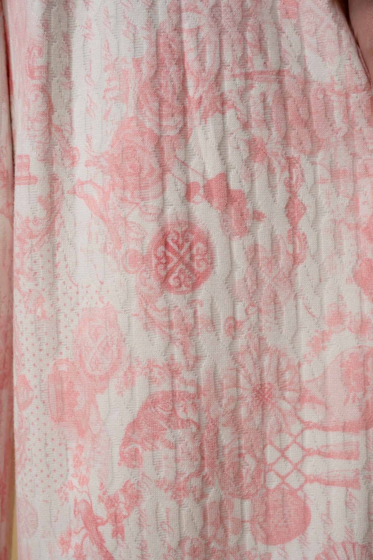 Trouser Jackomo Lace Jouy Light Pink Knitwear|سروال Lace Jouy Knitwear - Maison Clad