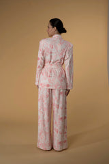 Trouser Jackomo Lace Jouy Light Pink Knitwear|سروال Lace Jouy Knitwear - Maison Clad