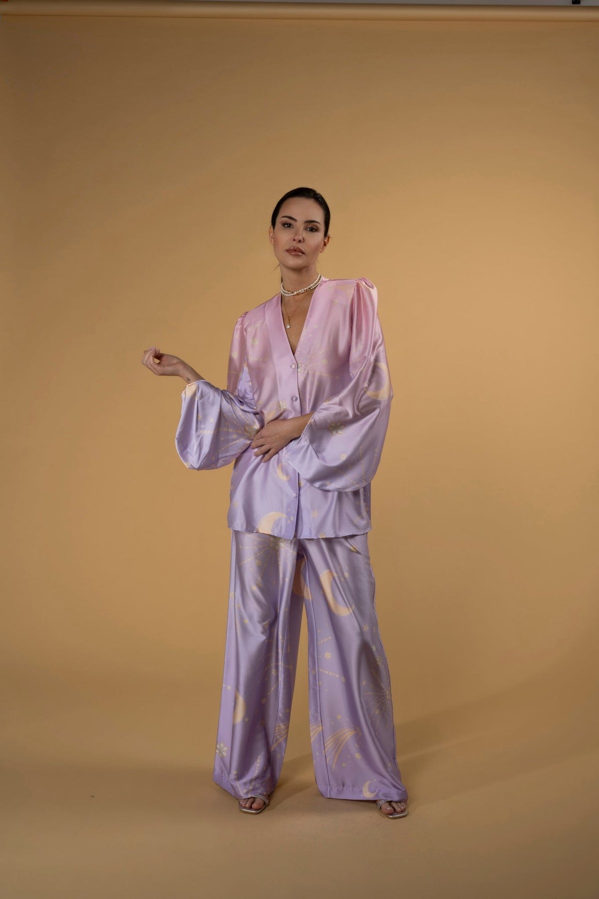 Trouser Jackomo Stella D'Oro Purple Gradient|سروال stella D'Oro Gradient - Maison Clad