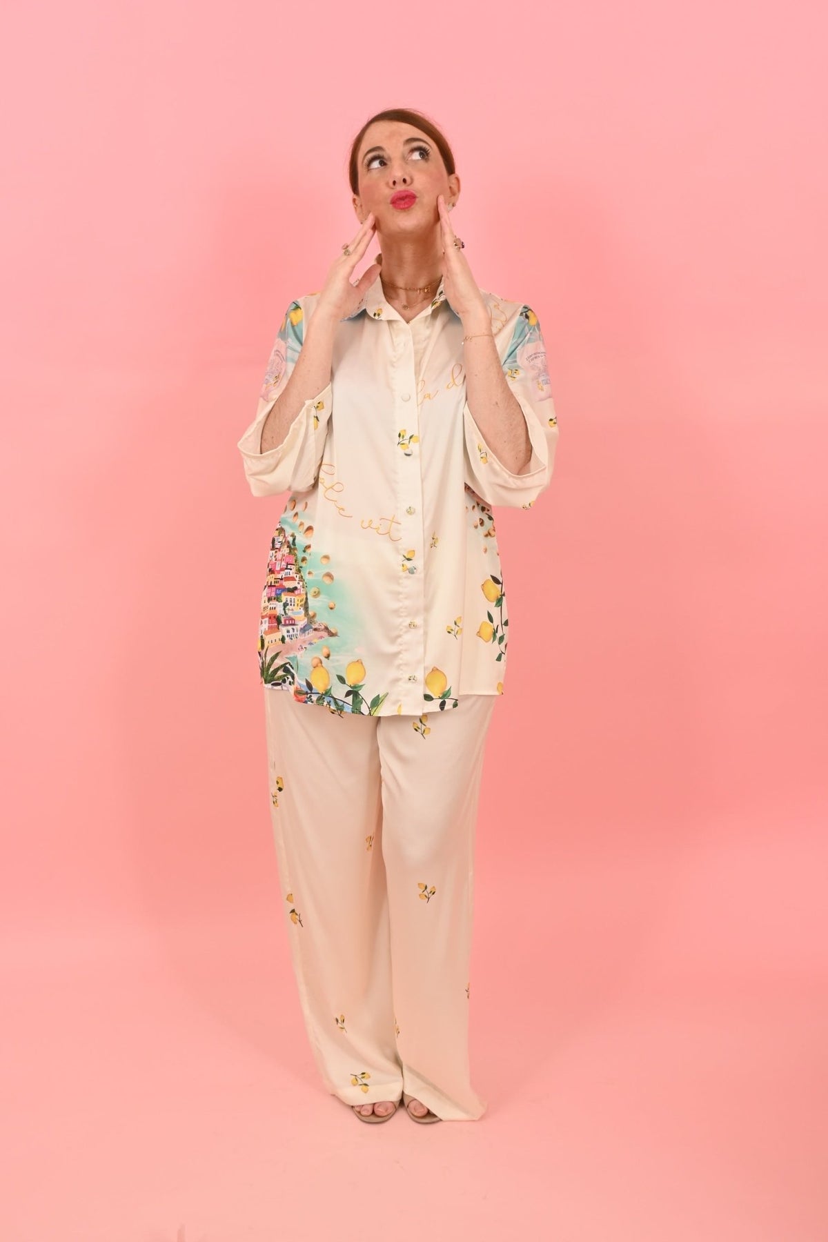 Trouser Jacky Amalfi Off White | سروال - Maison Clad