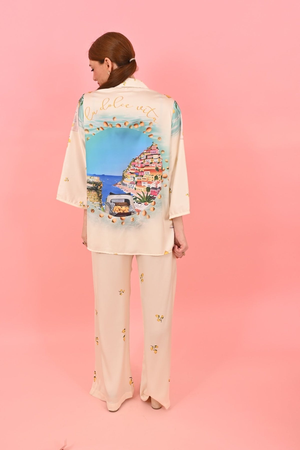 Trouser Jacky Amalfi Off White | سروال - Maison Clad