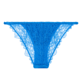 Wild Rose Blue Briefs | الملابس الداخلية الدانتيل - Maison Clad