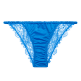 Wild Rose Blue Briefs | الملابس الداخلية الدانتيل - Maison Clad